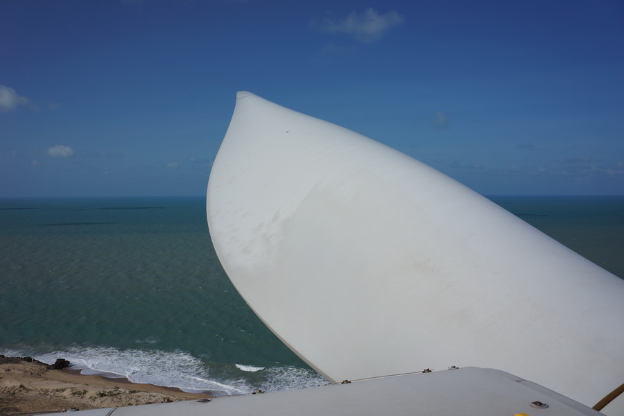 Uma p, vista de fora da Nacele